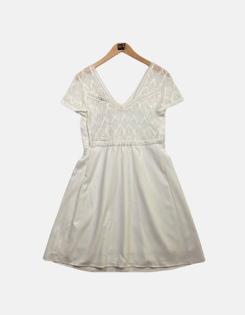White lase dress FM